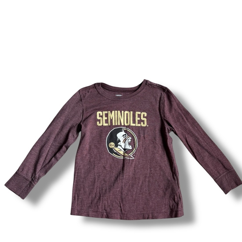 Seminoles Kids Burgundy Long Sleeve Tee FSU Florida State